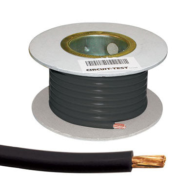 Single Conductor 8 AWG Primary Wire, Black, 100ft Roll (8BLK-XL-100)