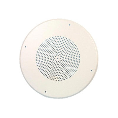 PA/Ceiling - 8" Round Ceiling Grill, White Metal, 8 Ohms (AR-05)