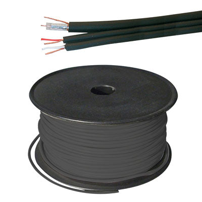 Stereo Dubbing Cable - Black, 250ft Roll (AV-5-250)