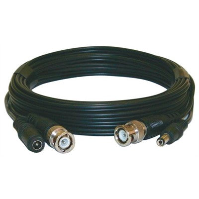 Extension Cable - BNC & 2.1mm Plugs, 15ft Black (CCD-BNC15)