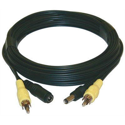 Extension Cable - RCA & 2.1mm Plugs, 100ft Black (CCD-EXT100)