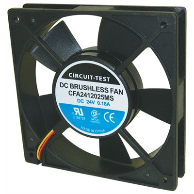 Fan 24VDC, 120mm x 25mm, 74.5 CFM, Sleeve Bearing (CFA2412025MS)