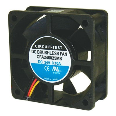 Fan 24VDC, 60mm x 25mm, 16.7 CFM, Sleeve Bearing (CFA246025MS)