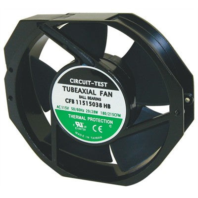 Fan 115VAC, 150mm x 38mm, 212 CFM, Ball bearing (CFB11515038HB)