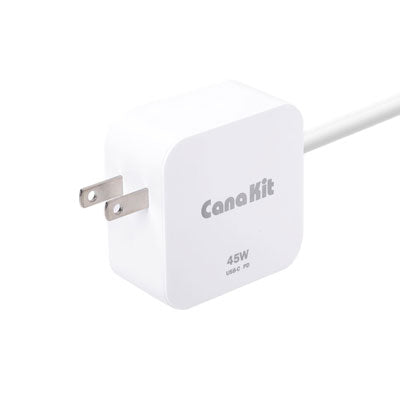 Canakit - AC/DC Adapter - 5.1VDC 5A, For Raspberry Pi 5, USB-C Plug (DCAR-RSP-PD-5A)
