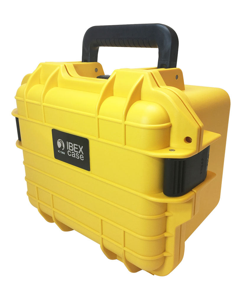 IBEX Protective Case 1360 with foam, 11.8 x 9.8 x 8.4", Yellow (IC-1360YL)