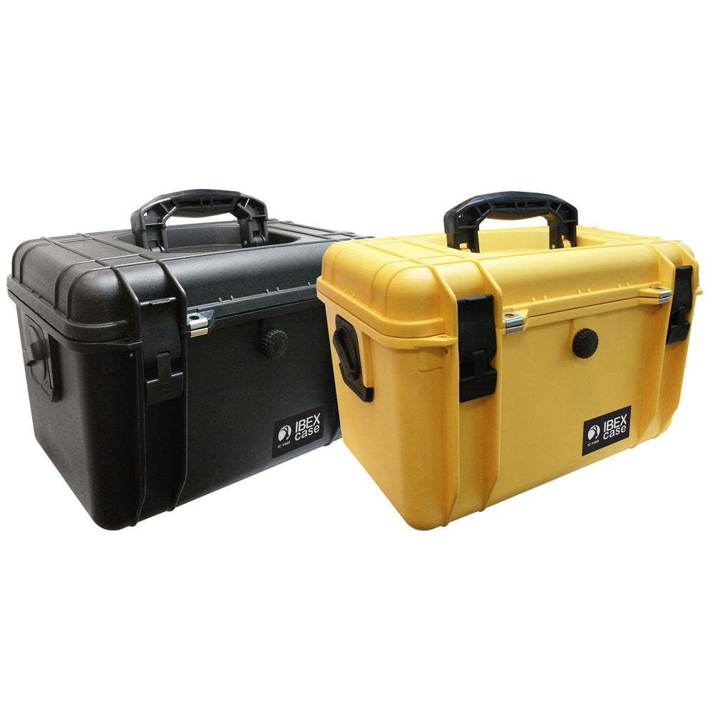 IBEX Protective Case 1560 with foam, 16.9 x 11.1 x 10.8", Black (IC-1560BK)