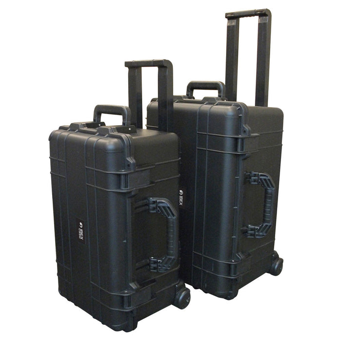 IBEX Protective Case 2700 with foam, 24.6 x 16.5 x 13.4", Black, With Wheels (IC-2700BKW)