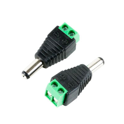 DC Plug to Screw Terminal Adapter - 2.1mm x 5.5mm, Pkg/2 (LS-00014)