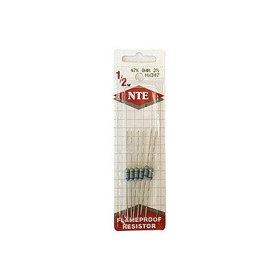 NTE Electronics HW127 Metal Film Resistor 270 OHM - 1/2 WATT PK