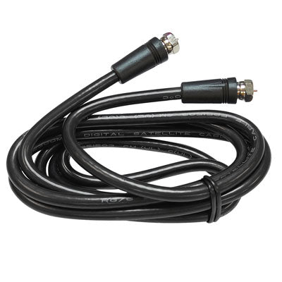 CATV RG6U Coax Cable F-F Plug,  6ft Black (RG6U-6FT-BLK)