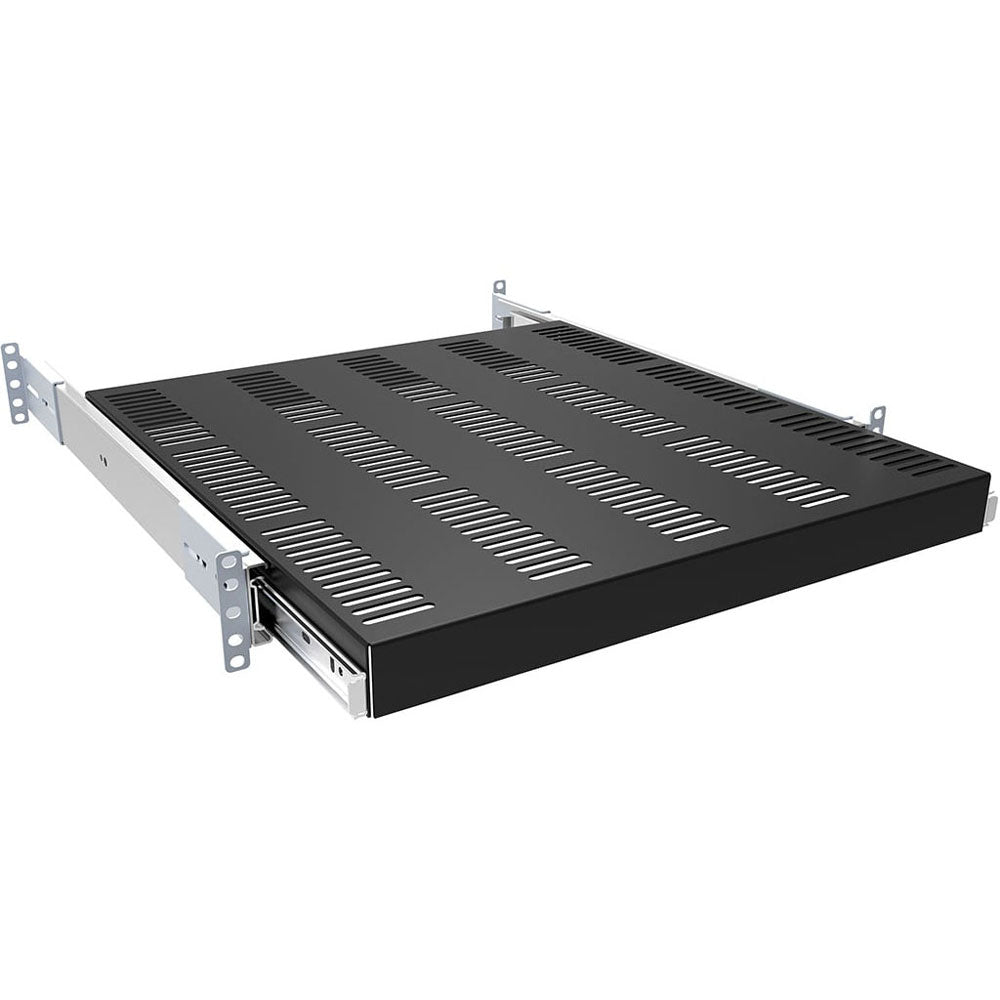 Vented Sliding Rack Shelf, Rail Mounted, 21