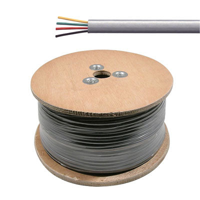 4 Conductor Flat, Stranded - 28 AWG, 1000FT (TEL4F-1000)