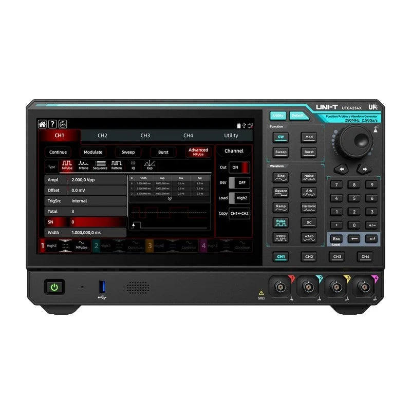 250MHz 4Ch Peformance-Series Arbitrary Waveform Generator (UTG4254X) )