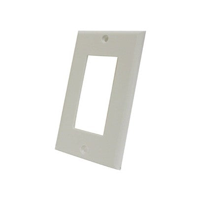 Wall Plate - Cut out, 1 Gang (WCP-113WH)