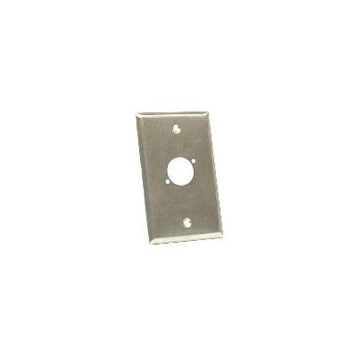 XLR Wall Plate - Single (DGP-1G-STEEL-1D)