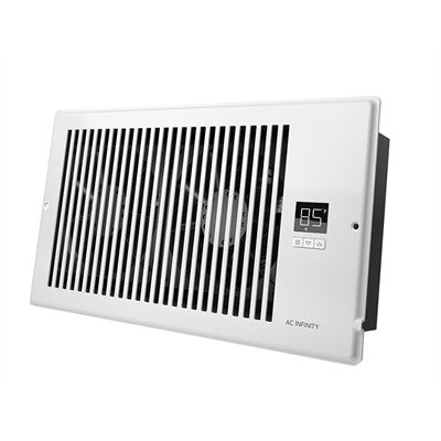 Airtap T6 Register Booster Fan System, 6x12", White (AC-RBF62-W)