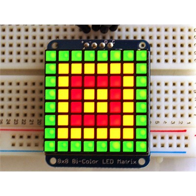 Adafruit Bicolour LED Square Pixel Matrix with I²C Backpack (AF-902)
