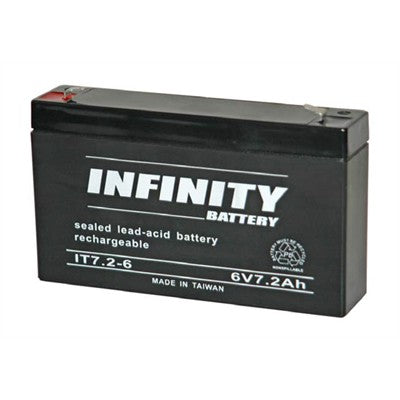 6 Volt - 7.2Ah Rechargeable SLA Battery (BT-6V7.2)