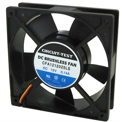 Fan 12VDC, 120mm x 25mm, 61 CFM, Sleeve Bearing (CFA1212025LS)