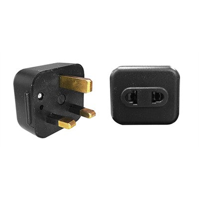 2 Conductor Plug - 3 Pin UK Plug, Travel Adapter (CP-UK)