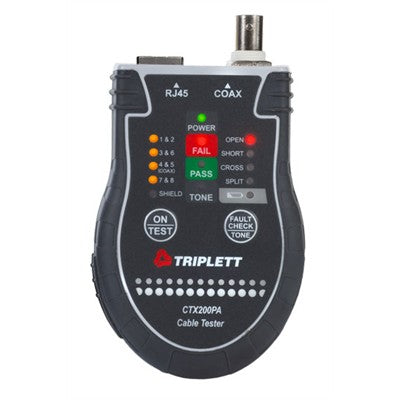 Pocket RJ45 Network and Coax Tester (CTX200)