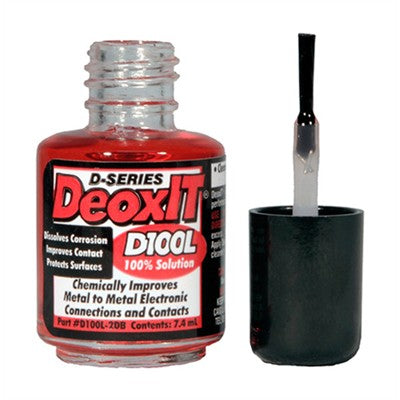 DeoxIT® D-Series 100% - Red Liquid, Brush Applicator, 7.4 mL (D100L-2DB)