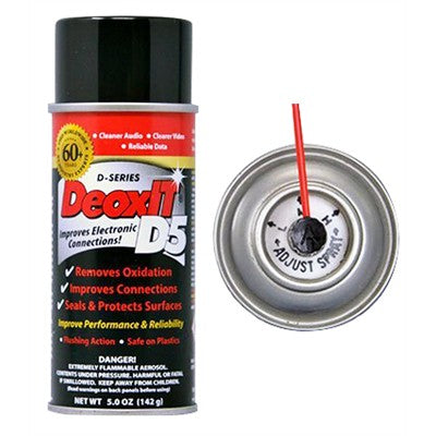 DeoxIT® 5% - Red Aerosol Spray, Adjustable Valve, 142g (D5S-6-LMH)
