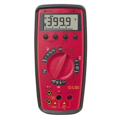 Amprobe 33XR-A DMM - 4000 Count, Temperature, Capacitance (FLK-33XR-A)