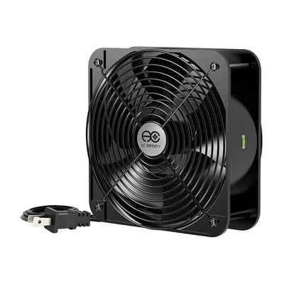 Axial Muffin Fan Kit with Power Cord, 120VAC, 200 x 60mm, High Speed (HS2060A-X)