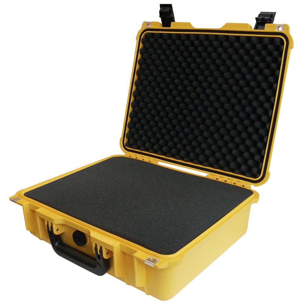 IBEX Protective Case 1400 with foam, 16.5 x 12.9 x 6.8", Yellow (IC-1400YL)