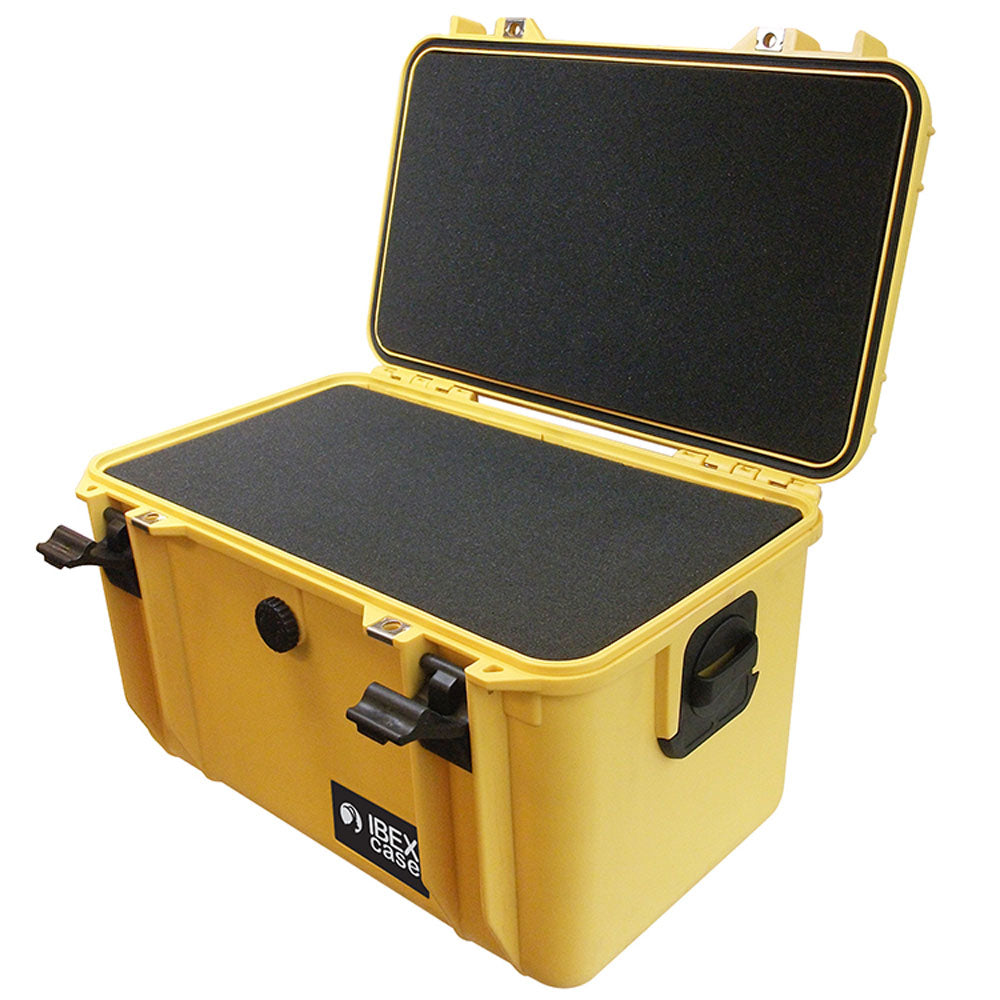 IBEX Protective Case 1560 with foam, 16.9 x 11.1 x 10.8", Yellow (IC-1560YL)