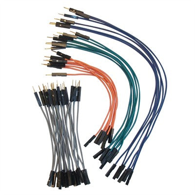 Flexible Jumper Wires - M-F, 40 Pcs (MB-944)