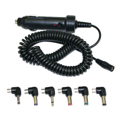 Lighter Plug to 6 Universal Jacks, Coiled Cord, 6ft (CAR-U)
