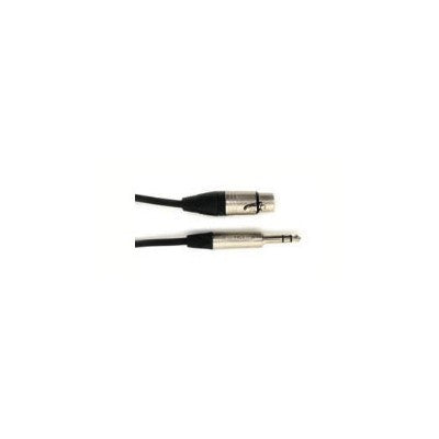 XLR Microphone Cable Female to 1/4" Male (TRS), 3ft (NXFS-3)