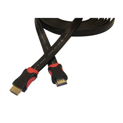 Flat High Speed HDMI Cable with Ethernet M-M, 0.9m (3') (PL-HD-3)