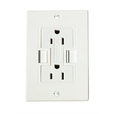 AC Outlet w/ USB Charging Outlets - White (POWER2U-W)