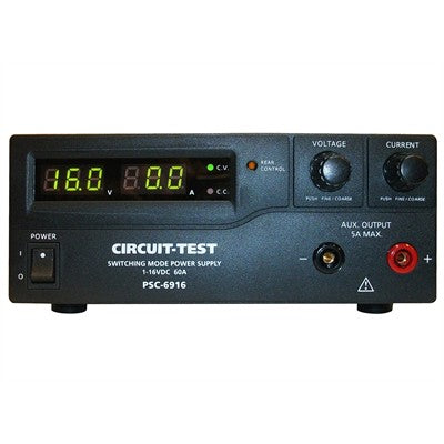 Single Output - Switching Power Supply (16VDC/60A), Remote Programmable (PSC-6916)