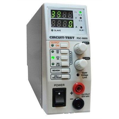Selectable Output Switching Power Supply - 80 Watt, (0-16V 5A Or 0-27V 3A Or 0-36V 2.2A) (PSC-9800)