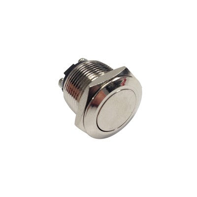 Push Button Switch - SPST 2A OFF-(ON), Low-profile, Metal (R1400A)