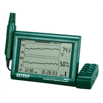 Humidity+Temperature Chart Recorder with Detachable Probe (RH520A)