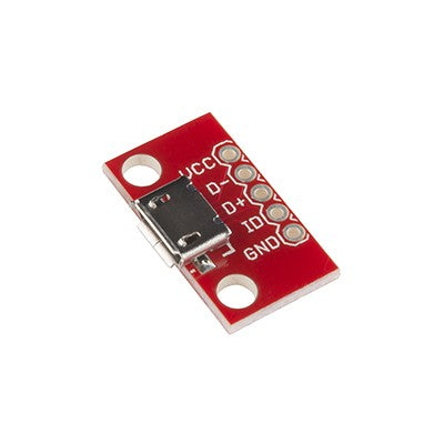 USB 'micro-B' Female Breakout Board (SF-BOB-12035)
