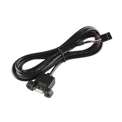 Panel Mount USB to 4-pin Header Socket, 6" (SF-CAB-10177)