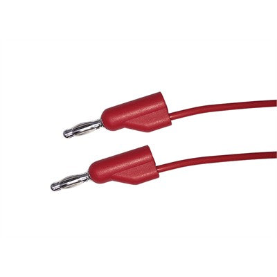 Stacking Banana Plug Patch Cord, 12", Red (TLE212R)