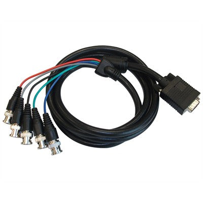 SVGA to 5 x BNC Cable M-M, 6ft (VGABNC5)