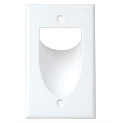 Wall Plate - Concealed Wire Feed-thru (WCP-220)