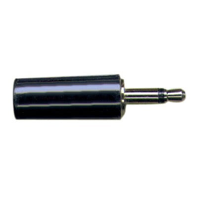 3.5mm Mono Plug - Plastic, Black 10mm barrel, Pkg/2 (24-301-2)